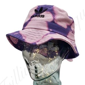 Adidas Hat Bucket Hat Women's Reverse Dye Purple Logo Sporty Athleisure Outdoor